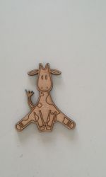Figura din placaj lemn de 8*7cm - girafă