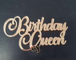 Topper pentru tort - Birthday queen