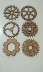 Set de 6 rotite din MDF de 6cm 