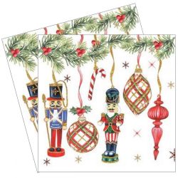 Servetel decor 33*33cm - Nutcrackers decoration