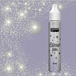 Glitter pen 30 ml - Silver