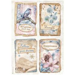 Hartie de orez A4 - Create Happiness Dewdrops 4 cards