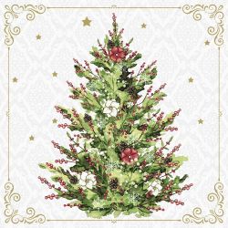 Servetel decor 25*25cm - christmas tree