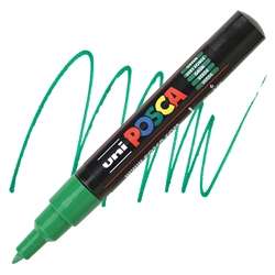 Marker permanent pe baza de apa Uniball 0.7 mm Posca - verde