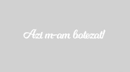 Cuvinte din MDF alb- Azi m-am botezat