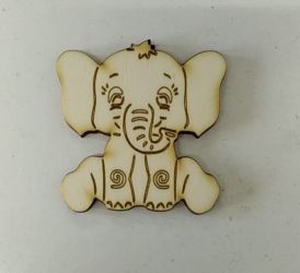 Figurina din lemn - elefant de 6*5.5cm